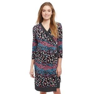 Motherhood Maternity floral/polka dot wrap dress